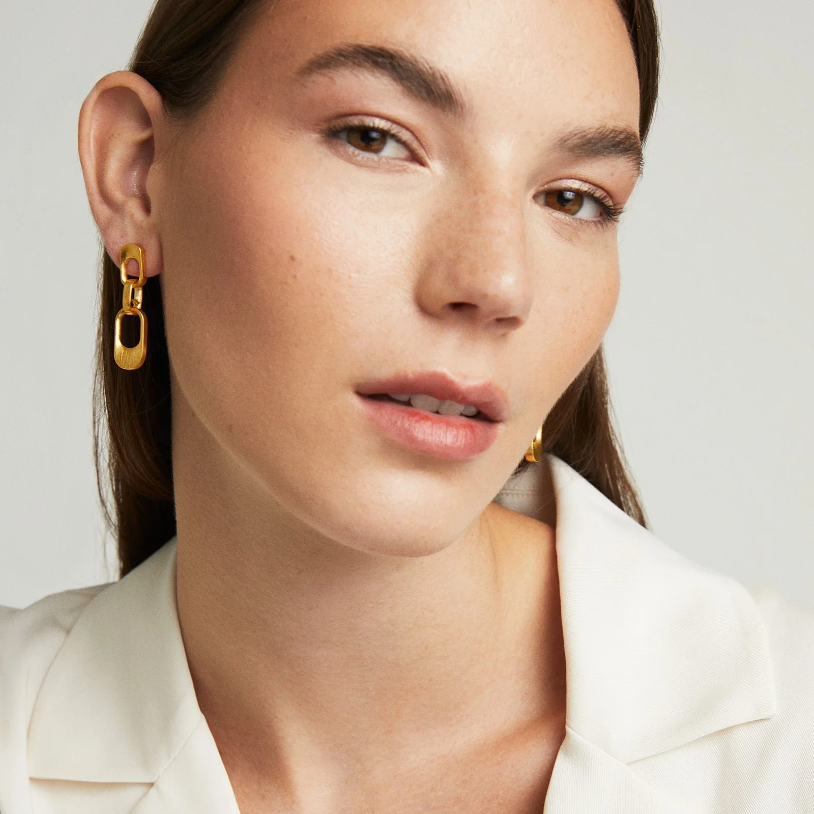 イヤリング TATIANA Star pattern hoop earrings EC3103 Trish Earrings — LoLa TriBeCa Jewelry